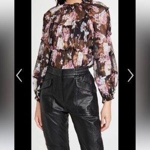 🌺Beautiful Authentic Zimmermann Charm tiered blouse size 1